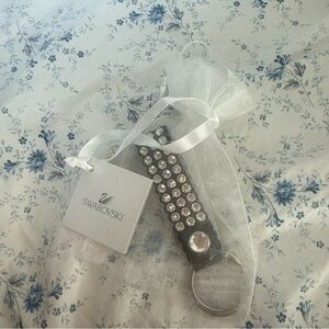 Swarovski Silver Crystal Key Ring